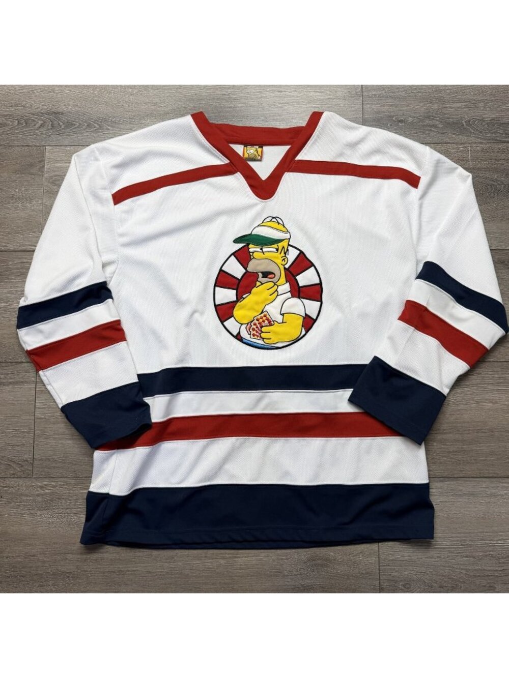 The Simpsons Homer Poker Jersey XL White Polyester 2005 Used